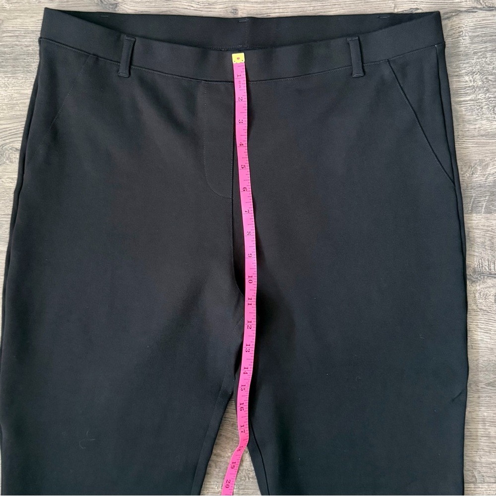 Quince Ultra Stretch Ponte Straight Leg Pants Black XL Tall 32 Inseam - Picture 10 of 12